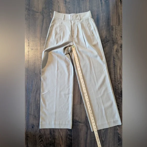 Everlane The Way-High Drape Pant Ash Brown Size 2 Short - Picture 11 of 11